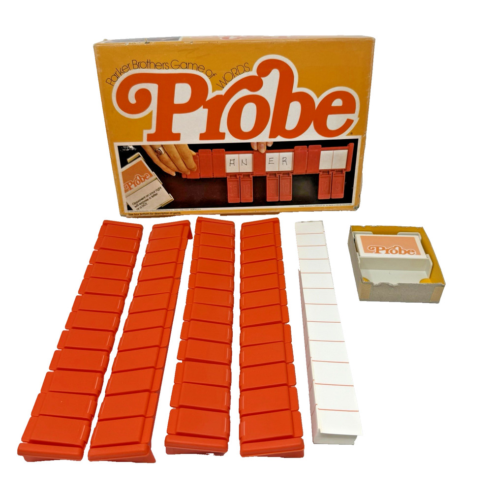 Vintage 1976 Parker Brothers Probe Game of Words Board Game Please Read